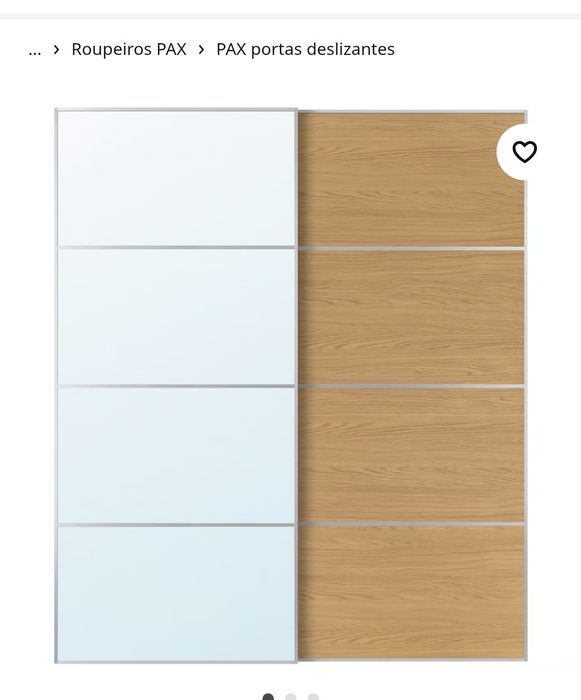 8 vidros porta Roupeiro pax Ikea