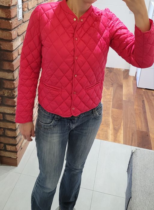 Pikowana kurtka Mohito, r. 36,  kolor malinowy