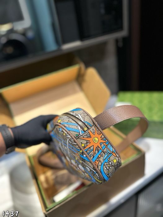 Сумка Louis Vuitton gcc мужская бежевая унисекс disney donald duck