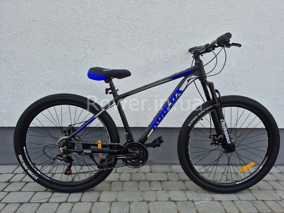 Алюмінієвий велосипед Crossbike 27.5" Roblox Рама 17" black-blue