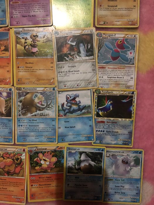 Cartas pokemon variadas