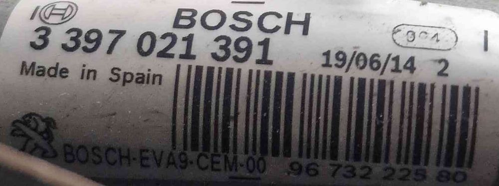 Motor Limpa Vidros Frente 9673222580 - PEUGEOT 208 I