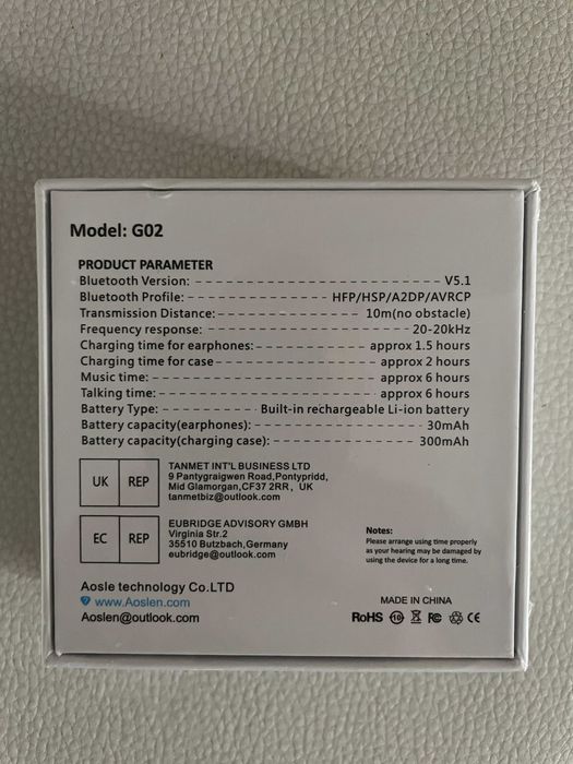 Auriculares Bluetooth 5.1 - Compatível com iPhone ou Android