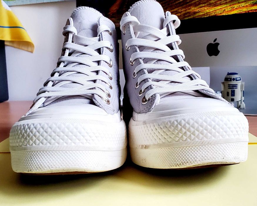 Кеди шкіряні, високі, демісезонні. Converse. Оригінал. Розмір 37-37,5.