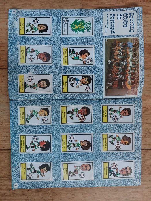 Caderneta de caricaturas jogadores da 1.ª divisão 1976-77 - Completa