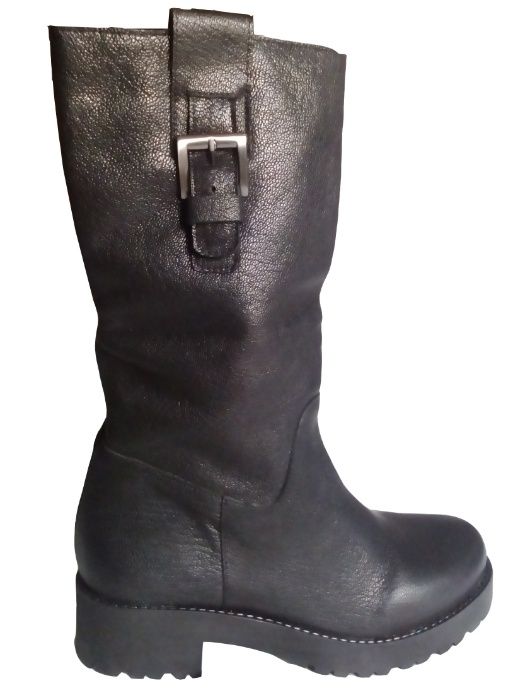 Nº 37 Bota Cano Alto Em Pele Nova Exportação Made In Portugal