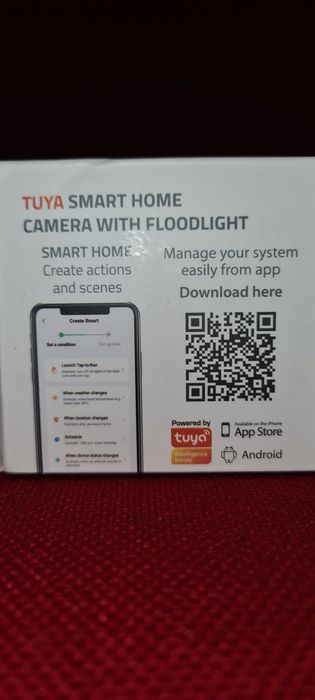 Camera de video vigilância Wi-Fi Tuya APP