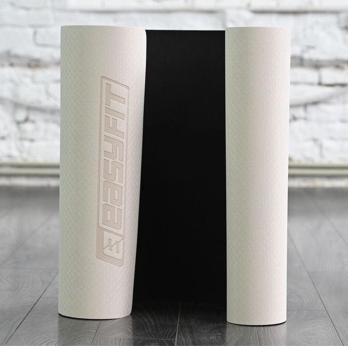 Килимок для йоги та фітнесу EasyFit TPE двошаровий 183*61 см, 6мм