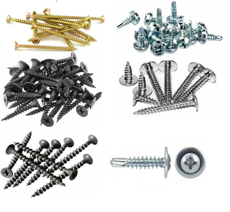 ДЕШЕВО Саморізи Шурупи по металу по дереву універсальні з прес.шайбою