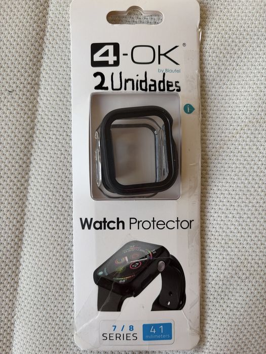 2 Pack Proteções para Apple Watch 7, 8 e 9 - 41mm