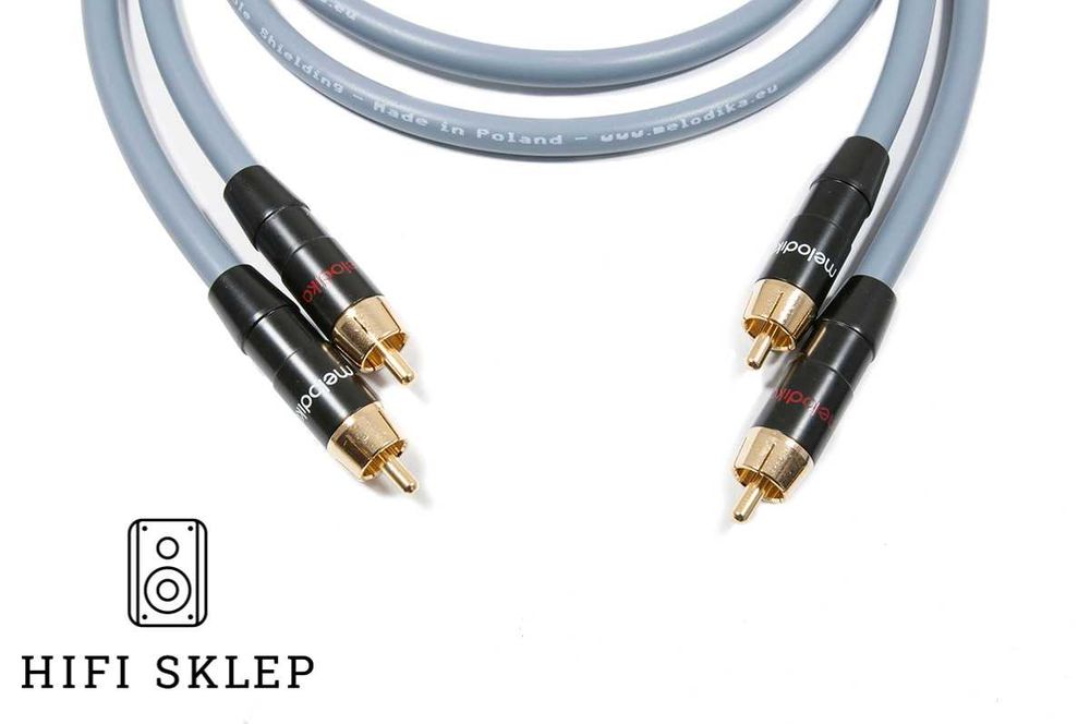 MELODIKA Purple Rain 2RCA na 2RCA 0.5m wersja kolor gun metal