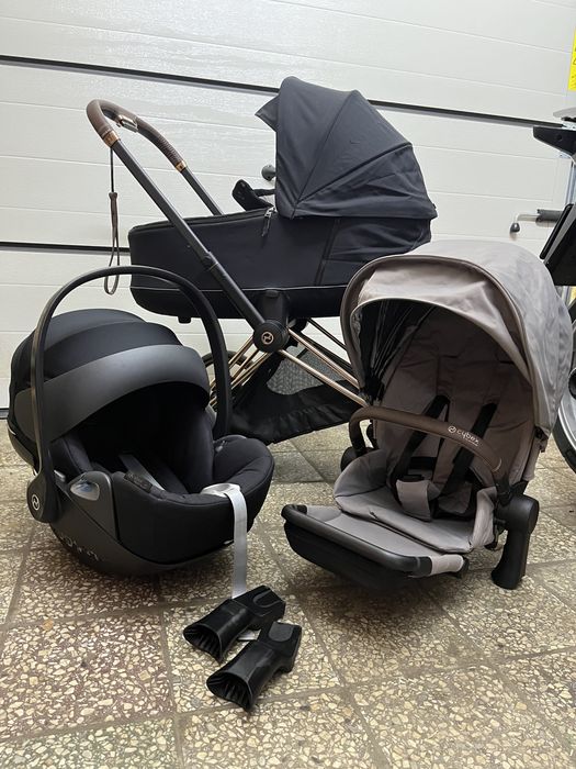 Zestaw wózek cybex Priam Rose Gold 3 w 1 duży zestaw