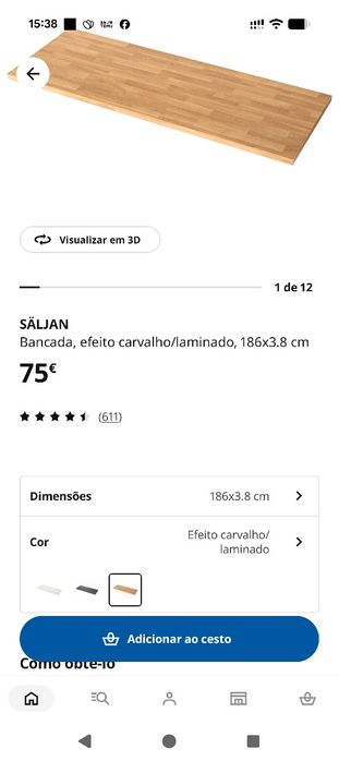 Bancada para bar ou cozinha