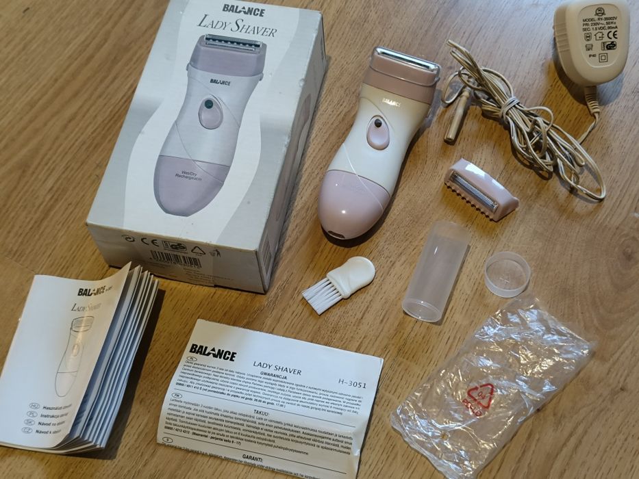 Golarka Maszynka Damska Balance Shaver Zestaw Do Golenia Nowa