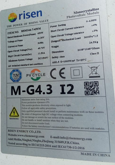 Solar panel in good condition468776758658344961