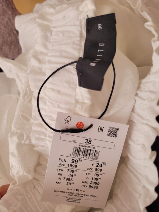 Nowa Spódnica Mohito 38 M 100%bawełna