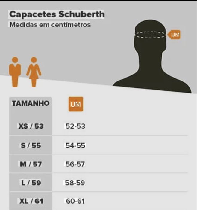 Capacete Schuberth E1 Rival NOVO - Tamanho 54-55