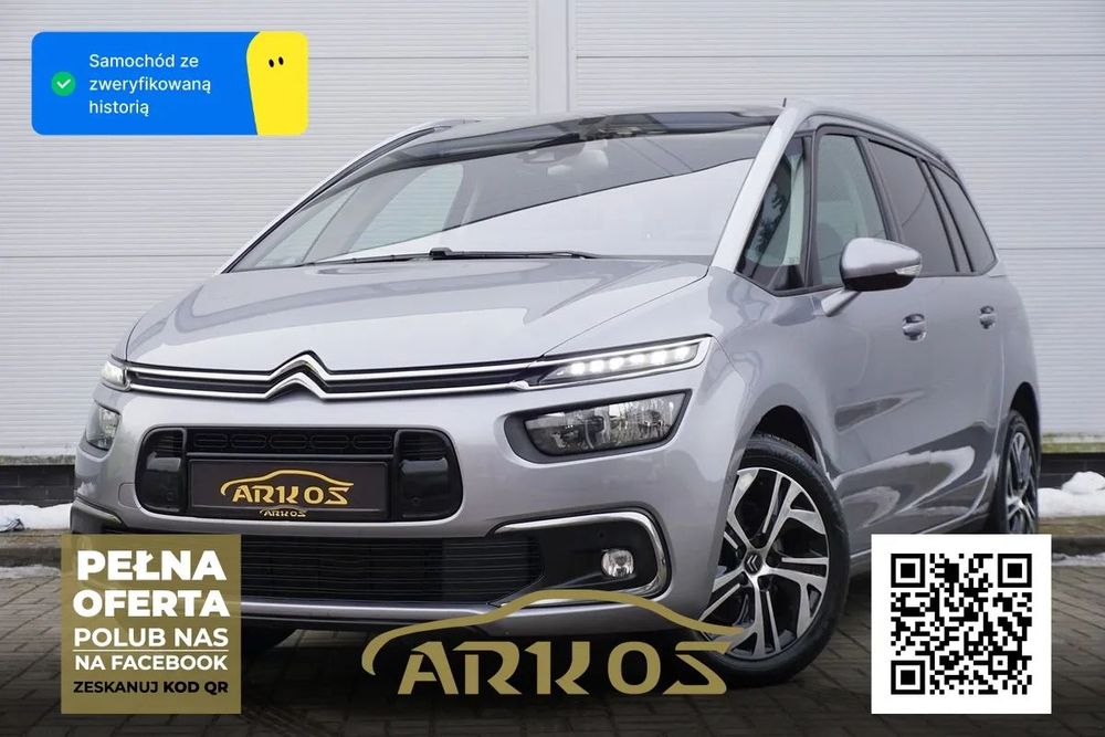 Citroën C4 SpaceTourer 2020r  2.0 E-HDI  7-Osobowy Automat Skóra Navi Kamera ACC ALU 17 ARKOS