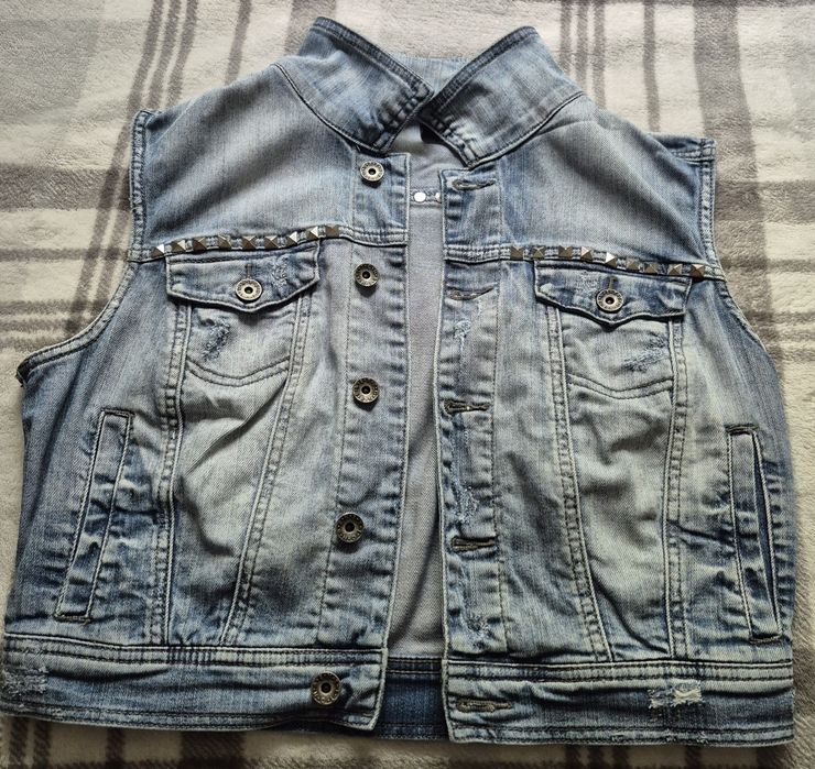 Джинсовая жилетка Benetton Jeans Vintage y2k s8k archive