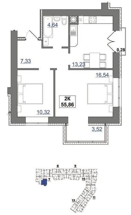 Продам 2-кімнатну квартиру ЖК «Каскад Ярко» 2 черга Вигідна пропозиція