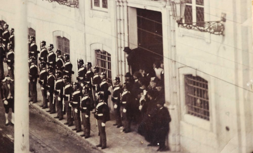 CASA REAL Visita de Estado Rei Afonso XIII cortejo rua do Alecrim