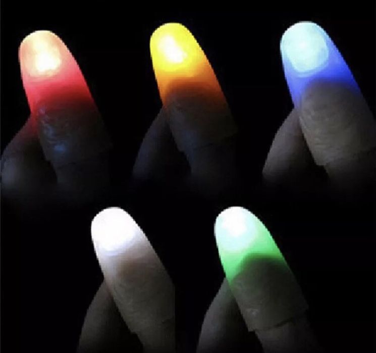 Dedos mágicos luminosos!
