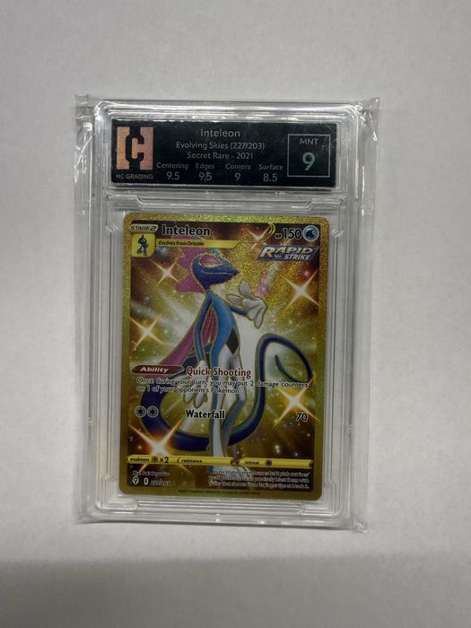 Zestaw (lot) dwóch ocenionych kart Pokémon