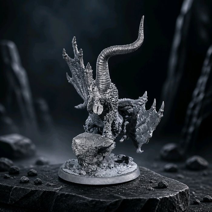 Chimera Legendarna Bestia figurka 32mm 14K zgodna z DnD RPG Pathfinder