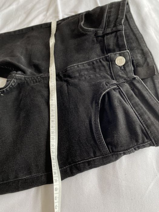 Czarne dżinsy/jeansy skiny r. 152