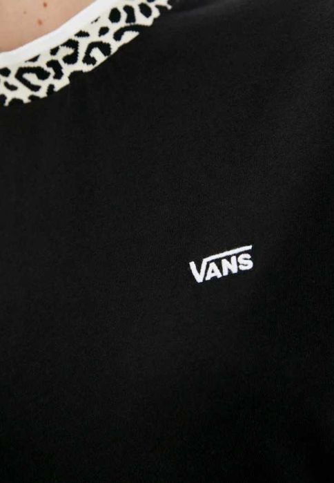 Vans платье футболка поямое черное мини оригинал хлопковое