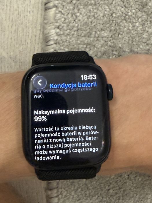 Apple watch series 8 45 mm cellular czarny