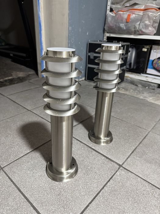 Dwoe piękne ogrodowe, tarasiwe lampy lindby