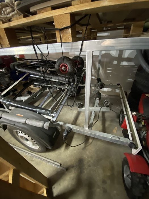 Bote de Borracha + Motor Elétrico + atrelado