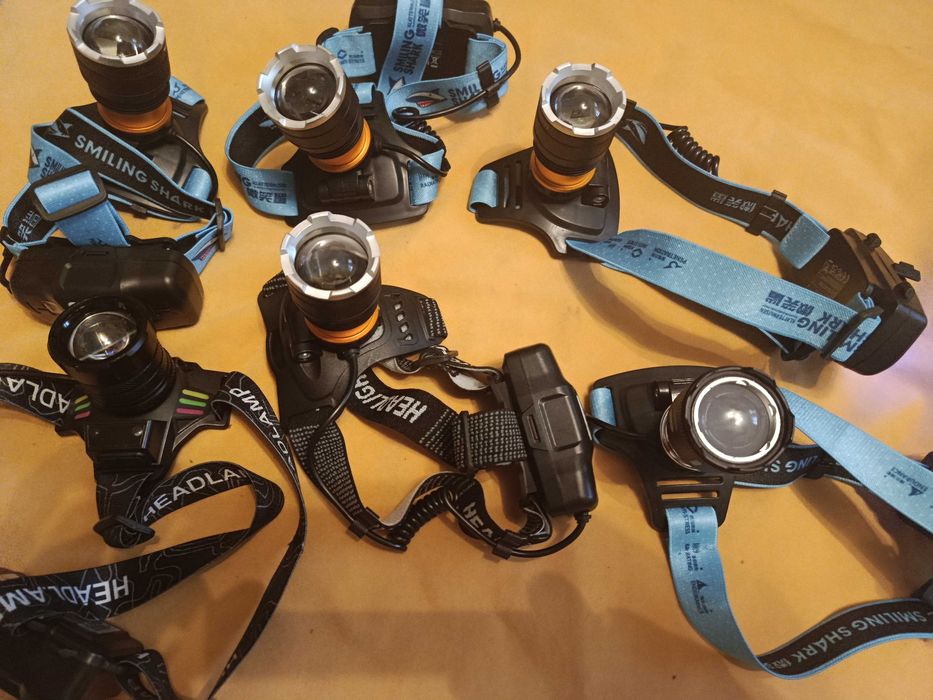 Ліхтарі налобні та ручні  з алюмінієвого сплаву