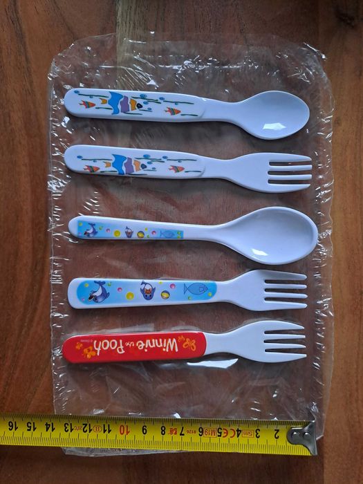 Plastikowe sztućce dla dziecka łyżeczka widelczyk
