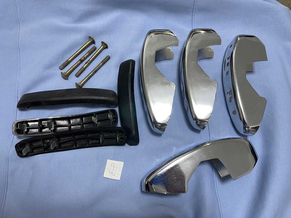 ваз клыки бампера 2103 поздние хром комплект