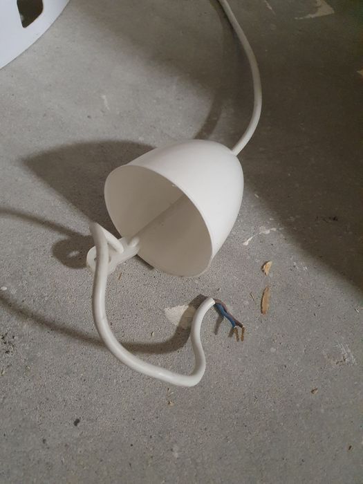 Lampa wisząca czarno-biała