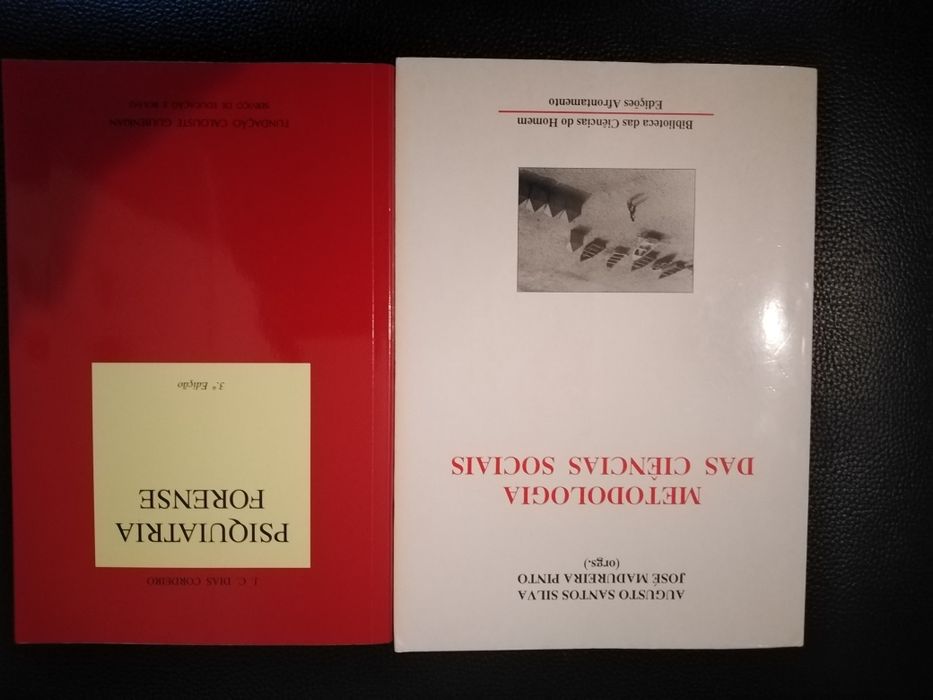 Livros de ciências sociais.