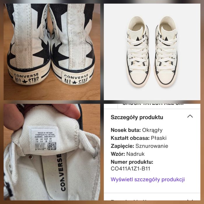 Trampki Converse High-Top w Gwiazdy CO411A1Z1-B11 Converse