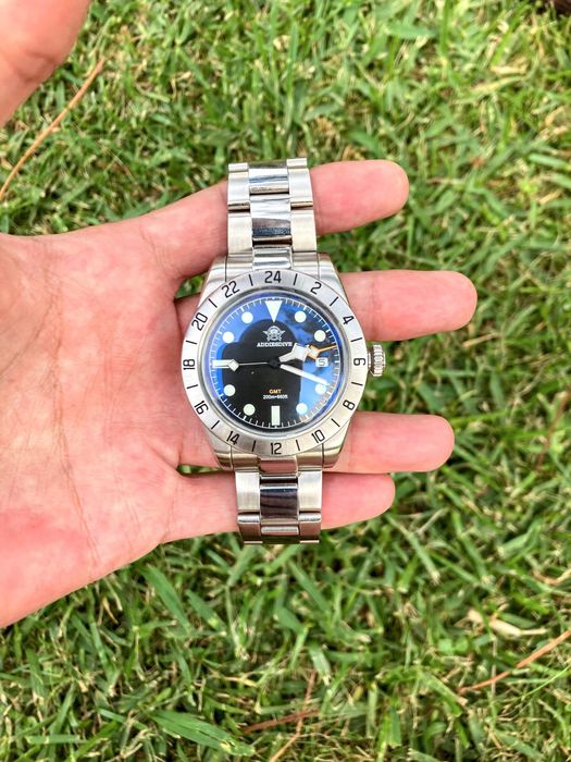 Addiesdive Explorer GMT AD2035 Quartz – 200M – Full Set + Bracelete Extra original