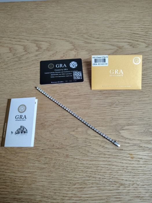 Diament vvs1 Bransoletka tenisowa 4mm