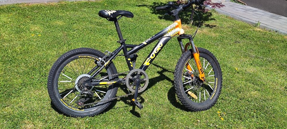 Rower dziecięcy 20 FOGO BIKES Tramp czarno-pomarańczowy 2021