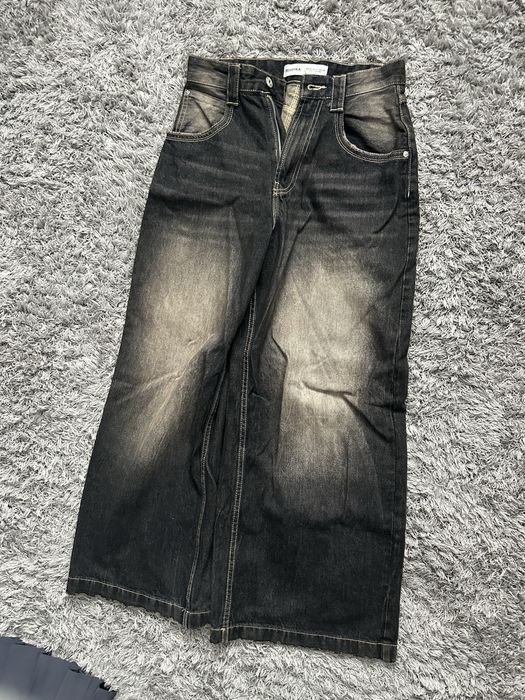 Чорні унісекс джинси Bershka