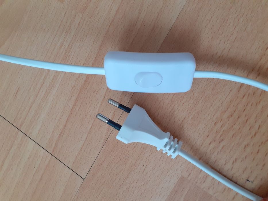 Інтер'єрний світильник 30см білий з бежевою підставкою з лампою E14