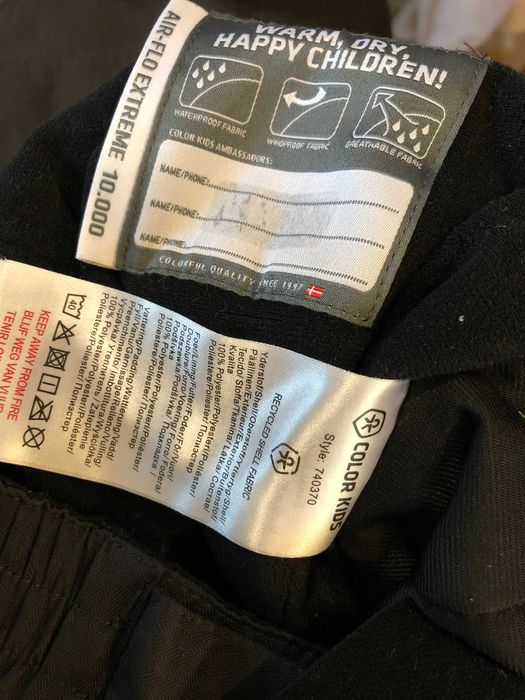 Spodnie narciarskie COLOR KIDS R.116cm (6L), zimowe, snowboard, szelki