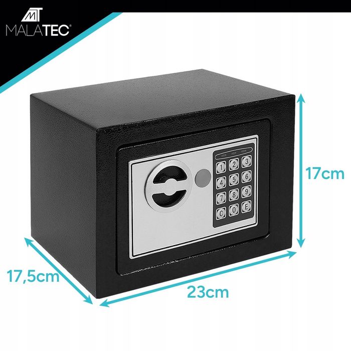 NOWY Sejf Kasetka Kasa Pancerna Na Pieniądze Szyfr Elektroniczny Domow