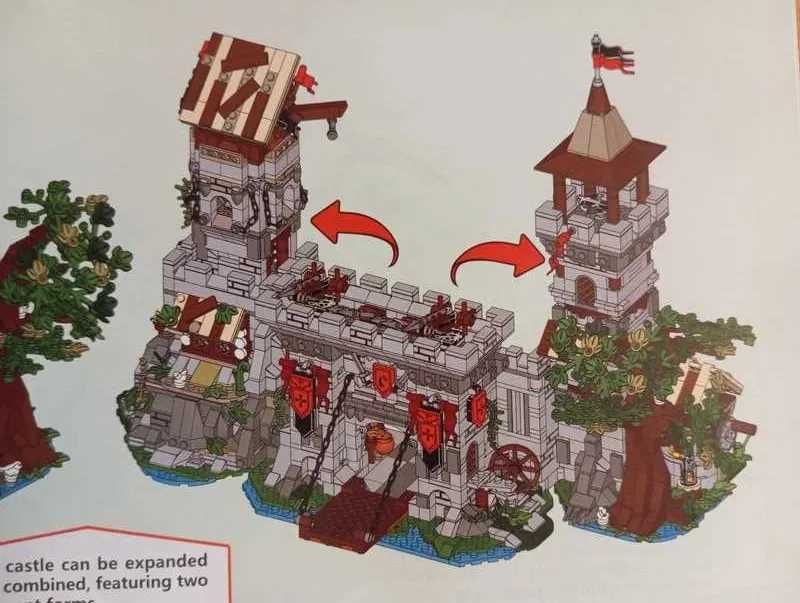 Forteca Rycerzy Świętego Ducha Zamek 2568pc kompatybilne z LEGO Castle