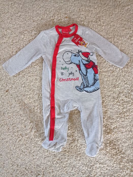 NOWE z metką śpiochy pajacyk niemowlęcy Święta zima Disney 68 świątecz