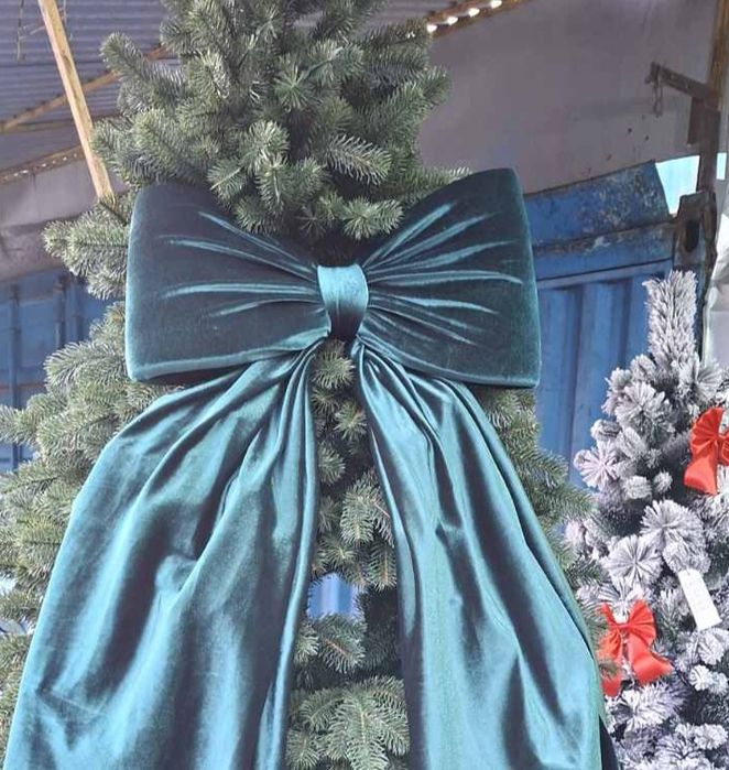 РОЗПРОДАЖ!!!Обємний  бант для декору ялинок. Розмір 45×2мет.Ціна600грн