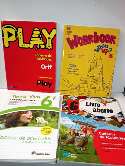 livros de fichas escolares - 6º ano (mais nas restantes fotos)